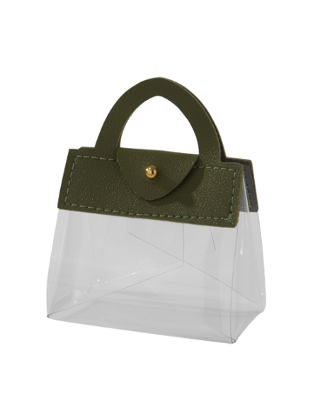 Grazia Portaconfetti Borsetta Verde 7cm x h9cm | G3S Bomboniere