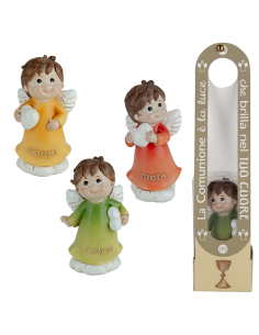 Happy Scatola Angelo Comunione - 3 soggetti assortiti h10cm con scatola | Vendita Ingrosso G3S
