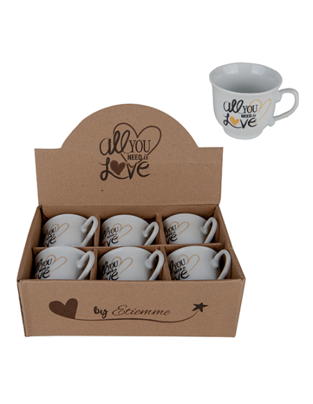 Ibis Set caffè 6 pezzi h5,5cm con scatola | G3S Ingrosso