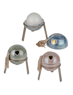 Iride Portacandela - 3 soggetti assortiti Ø8cm x h10cm | G3S Ingrosso