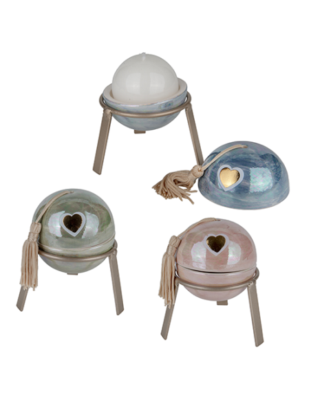 Iride Portacandela - 3 soggetti assortiti Ø8cm x h10cm | G3S Ingrosso