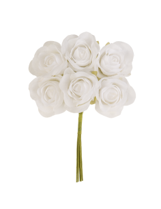New Malika Rosellina Bianco 4cm | Vendita Ingrosso G3S