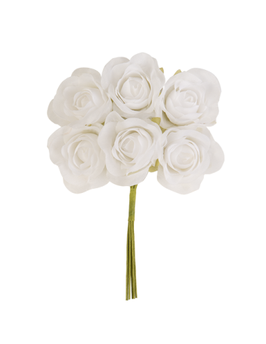 New Malika Rosellina Bianco 4cm | Vendita Ingrosso G3S