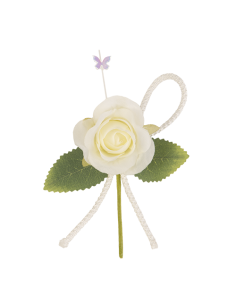 New Rosellina Malika Ramo Crema 11cm | Vendita Ingrosso G3S
