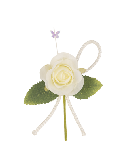 New Rosellina Malika Ramo Crema 11cm | Vendita Ingrosso G3S