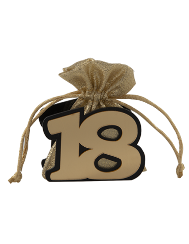 Oro 18 Portaconfetti Oro 18 Compleanno 8cm | G3S