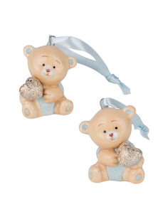 Peluche Decorazione Orsetto Celeste Baby - 2 soggetti assortiti 4cm | G3S Ingrosso