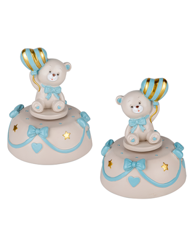 Pupo Carillon Orsetto Celeste Baby - 2 soggetti assortiti h12cm | G3S