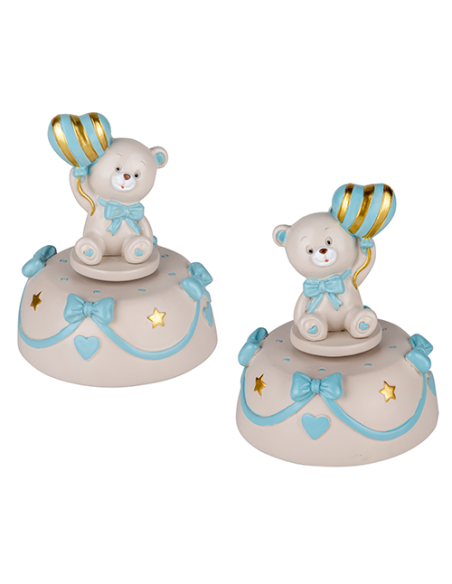 Pupo Carillon Orsetto Celeste Baby - 2 soggetti assortiti h12cm | G3S