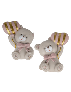 Pupo Magnete Orsetto Rosa Baby - 2 soggetti assortiti 6cm | G3S Ingrosso
