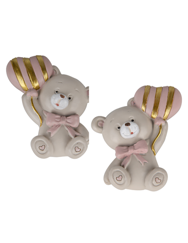 Pupo Magnete Orsetto Rosa Baby - 2 soggetti assortiti 6cm | G3S Ingrosso