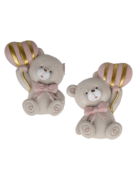 Pupo Magnete Orsetto Rosa Baby - 2 soggetti assortiti 6cm | G3S Ingrosso