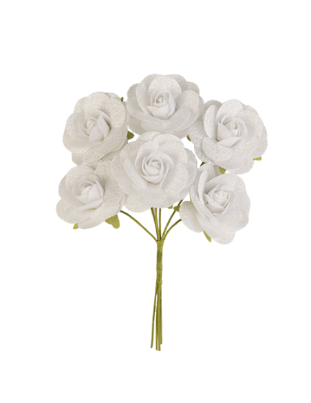 Seta Rosellina Bianco 4cm | G3S Bomboniere