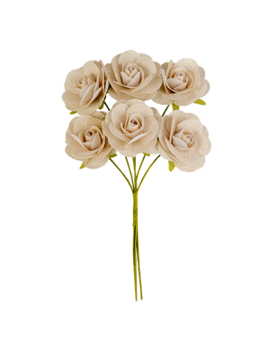 Seta Rosellina Crema 4cm | G3S