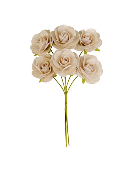 Seta Rosellina Crema 4cm | G3S