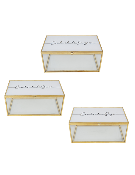 Share Scatola - 3 soggetti assortiti 18x10cm | G3S Ingrosso
