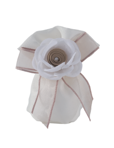 Sofì Sacchetto tondo Palla Beige Ø7cm x h11cm | Vendita Ingrosso G3S