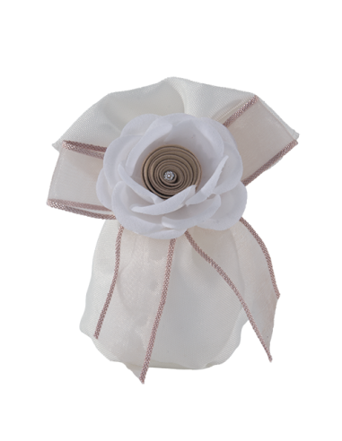 Sofì Sacchetto tondo Palla Beige Ø7cm x h11cm | Vendita Ingrosso G3S