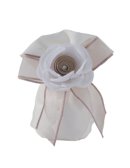 Sofì Sacchetto tondo Palla Beige Ø7cm x h11cm | Vendita Ingrosso G3S
