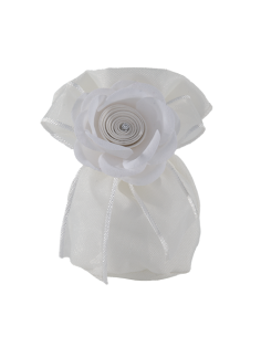 Sofì Sacchetto tondo Palla Bianco Ø7cm x h11cm | G3S Ingrosso