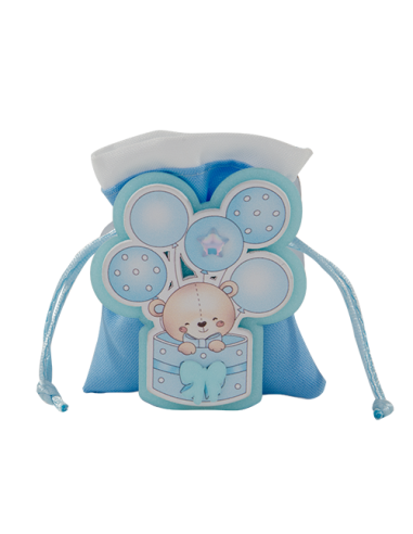 Sorriso Portaconfetti Celeste Baby 8cm | G3S