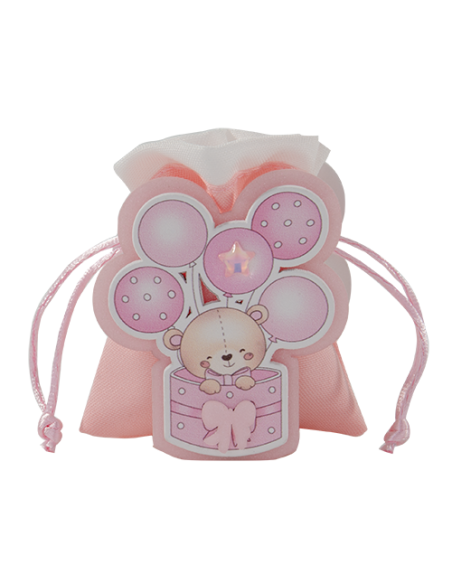 Sorriso Portaconfetti Rosa Baby 8cm | G3S Ingrosso