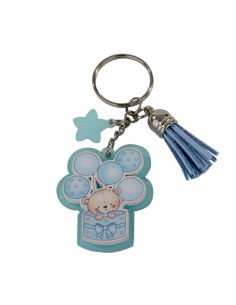Sorriso Portachiavi Celeste Baby 4,5cm | Vendita Ingrosso G3S