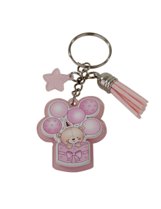 Sorriso Portachiavi Rosa Baby 4,5cm | G3S Bomboniere