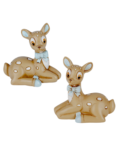 Tenero Decorazione Cervo Celeste Baby - 2 soggetti assortiti 6cm | Vendita Ingrosso G3S