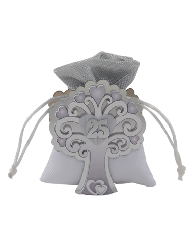 Tree Portaconfetti 25° anniversario 9cm | G3S Ingrosso