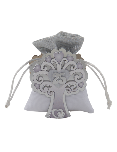 Tree Portaconfetti 25° anniversario 9cm | G3S Ingrosso