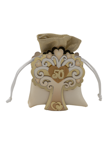 Tree Portaconfetti 50° anniversario 9cm | Vendita Ingrosso G3S