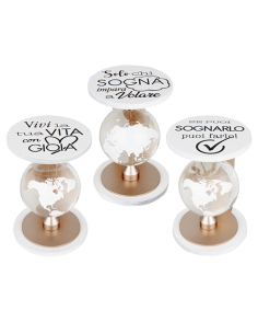 Volando Mappamondo Viaggio - 3 soggetti assortiti h10cm | G3S Ingrosso