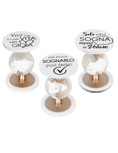 Volando Mappamondo Viaggio - 3 soggetti assortiti h8cm | G3S