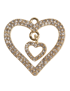 Zama 2 cuori diamanti 3cm | Vendita Ingrosso G3S
