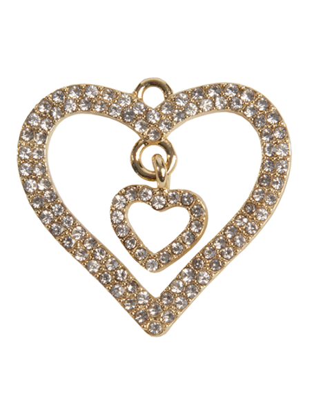 Zama 2 cuori diamanti 3cm | Vendita Ingrosso G3S