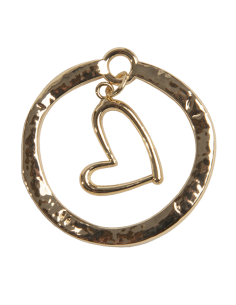 Zama Applicazione Cuore Oro Ø3,5cm | G3S Ingrosso