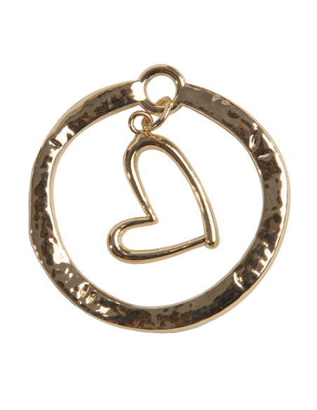 Zama Applicazione Cuore Oro Ø3,5cm | G3S Ingrosso