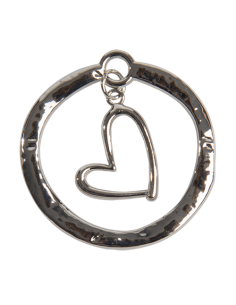Zama Applicazione Cuore Silver Ø3,5cm | G3S