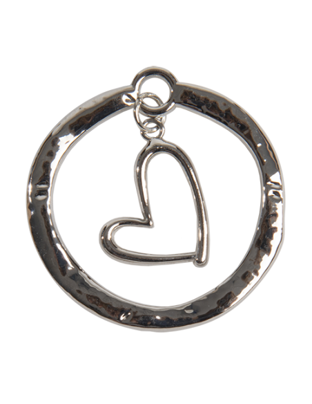 Zama Applicazione Cuore Silver Ø3,5cm | G3S