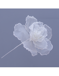 Rose Fiore gigante in organza avorio Ø28cm x h40cm AQ033 | G3S