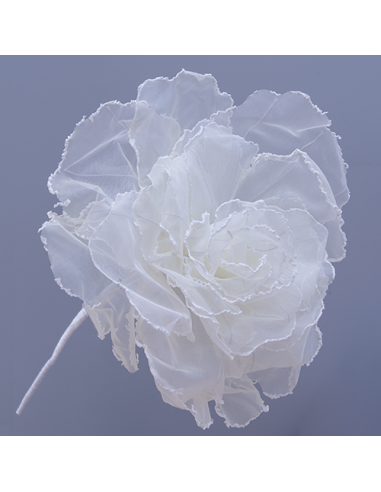 Rose Fiore gigante in organza avorio Ø60cm x h65cm AQ037 | G3S