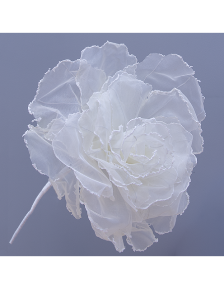 Rose Fiore gigante in organza avorio Ø60cm x h65cm AQ037 | G3S