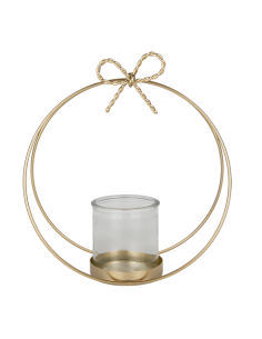 Step Portacandela arco oro 23cm x h24,5cm AL126 | G3S Ingrosso Bomboniere