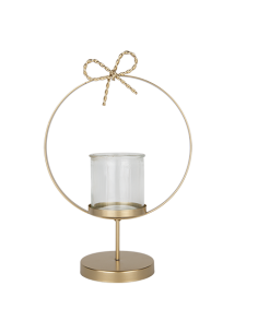 Step Portacandela cerchio oro Ø20cm x h29cm AL128 | G3S Ingrosso