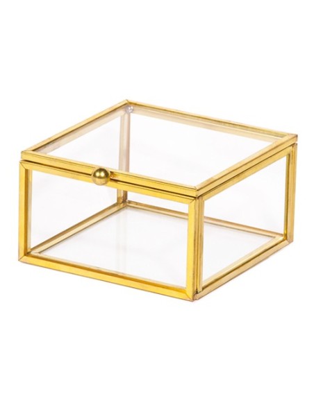 Golden Box Scatola quadrata 8x8cm x h5cm