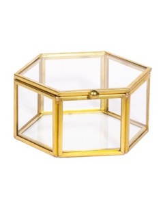 Golden Box Scatola esagonale 10cm x h5cm