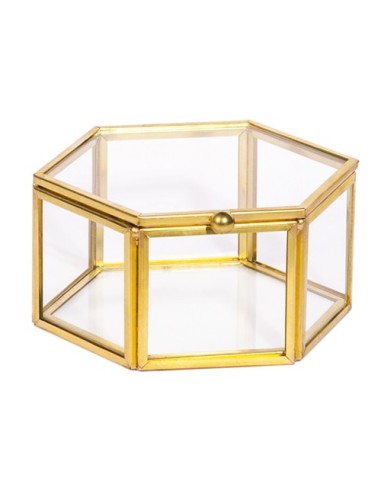 Golden Box Scatola esagonale 10cm x h5cm