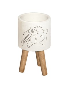 Beso Vaso con piede Ø14cm x h24cm