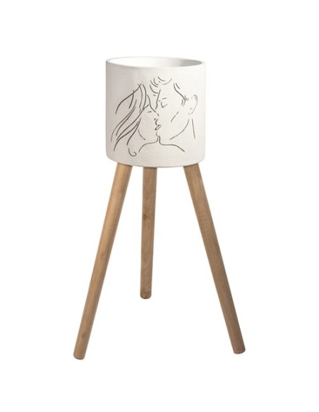 Beso Vaso con piede 34cm (Ø23cm) x h60cm